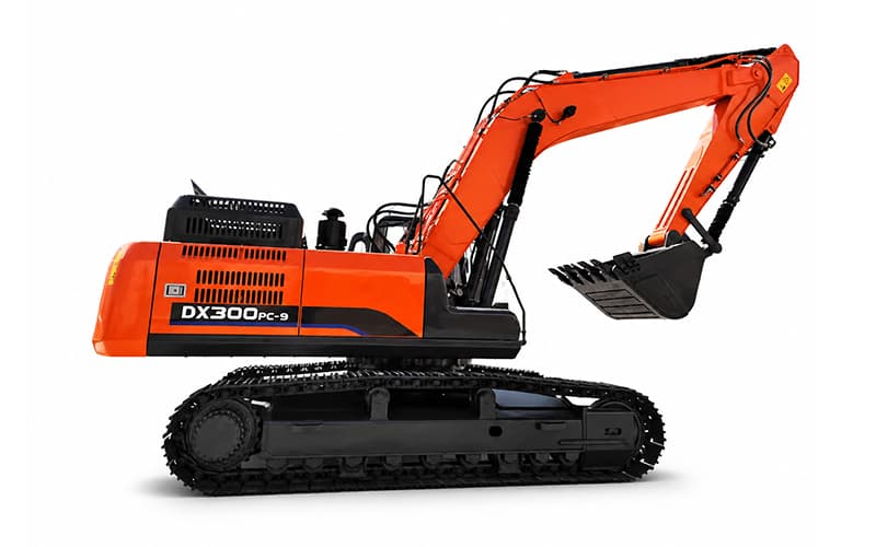 Excavator pe șenile DX300PC-9 de 29,5 tone: putere mare, capacitate mare a cupei - un universal pentru minerit și terasament