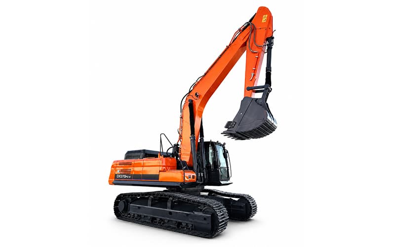 Nemesisul Hard Rock-ului în minerit! DX370PC-9 (excavator de 35,6 tone): curățați o întreagă secțiune de mină într-o zi.